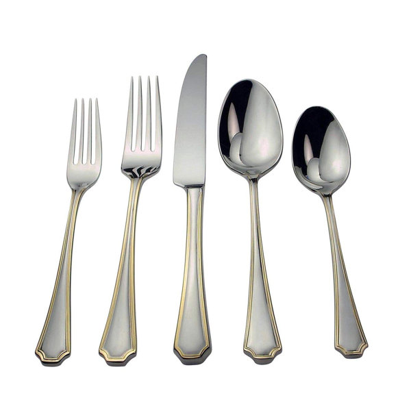Rosdorf Park Dunnam Splendide 40 Piece 18/10 Stainless Steel Flatware